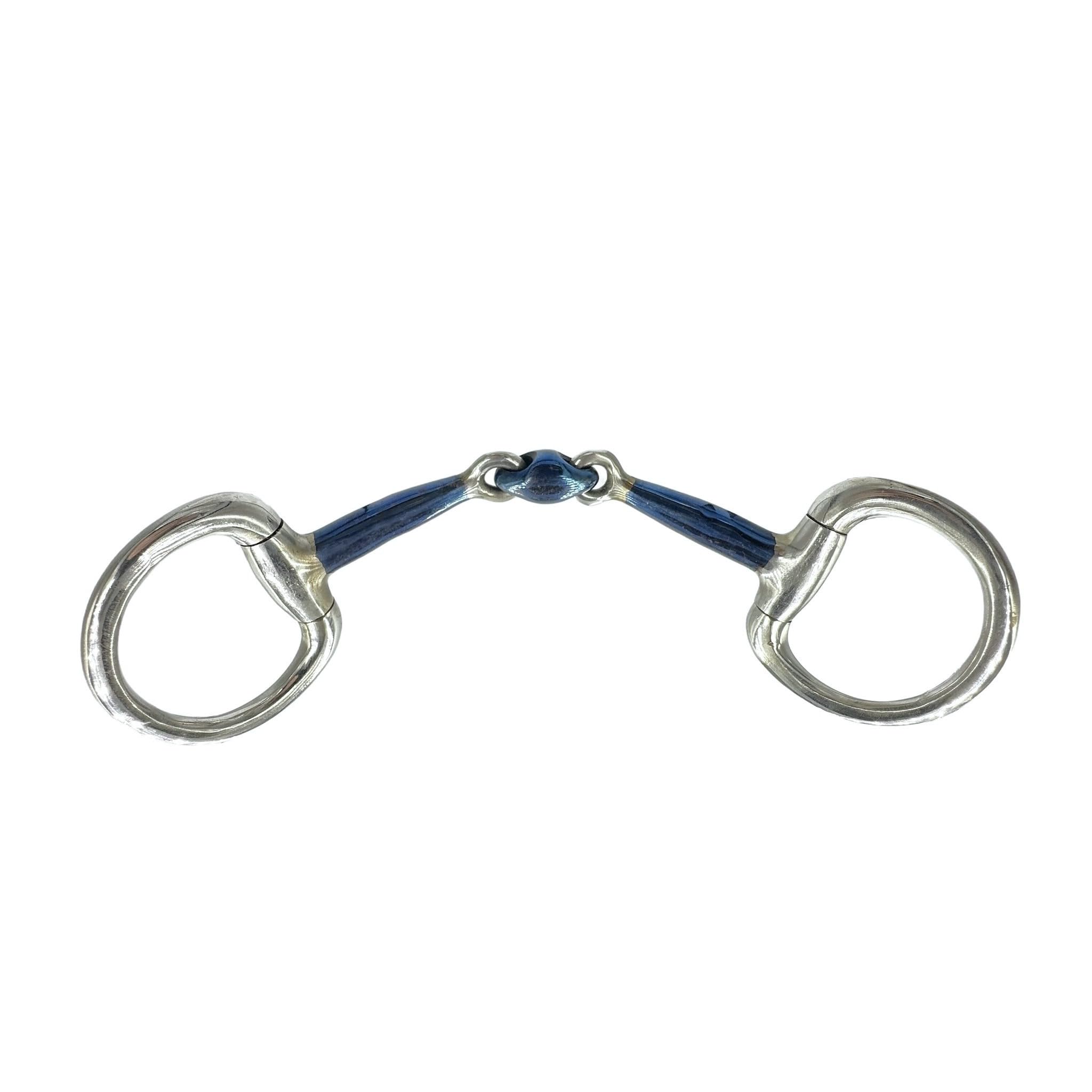 ES0166 JW Gebiss Sweet Iron Olivenkopfgebiss Olivenkopftrense Doppelt Gebrochen aus Edelstahl Ringdurchmesser 50 mm Gebissstärke 13 mm (14.5 cm)