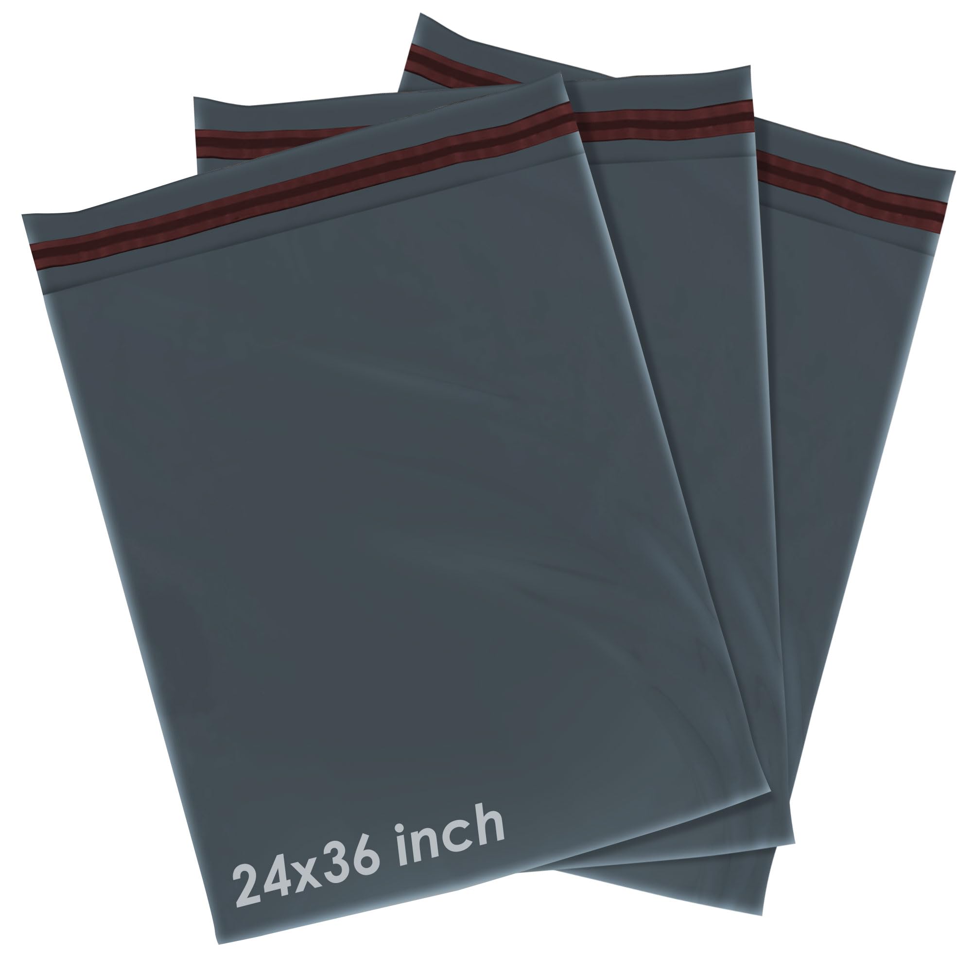 50 Parcel Bags, 24 x 36 Size Postage Bags iSOUL Mailing Bags for Posting Coths Large and Small Postal Delivery, Durable Packaging Bags Suitable for Business and Personal Use Grey