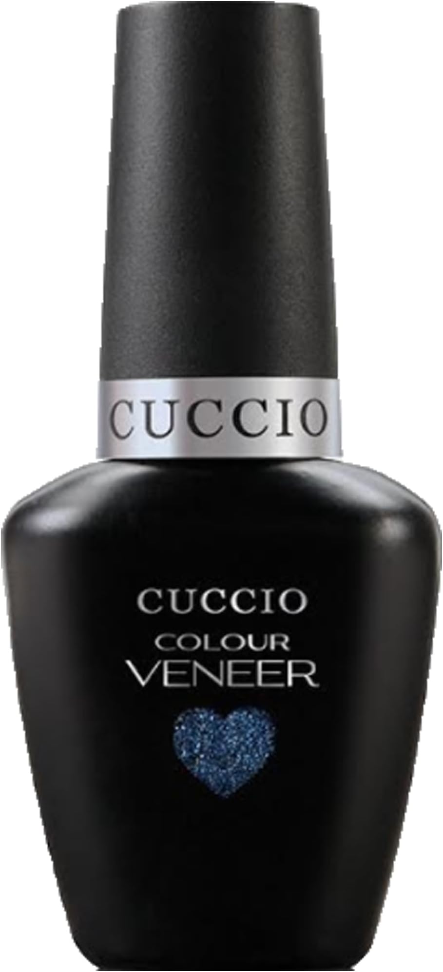 Cuccio Gel Nail Polish Veneer Private Eye 13ml- Deep Blue with Silver Metallic Shimmer