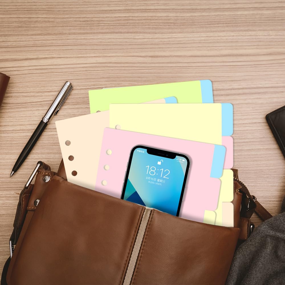 Divisori A5 Colorati - 25 Fogli Per Raccoglitori E Quaderni - Foto 8