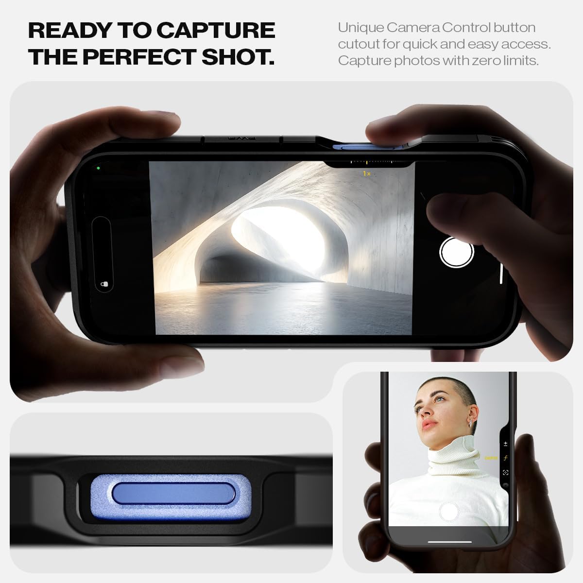 Spigen Case for iPhone 16 Case, Tough Armor Designed for Apple iPhone 16 - Black - Image 8