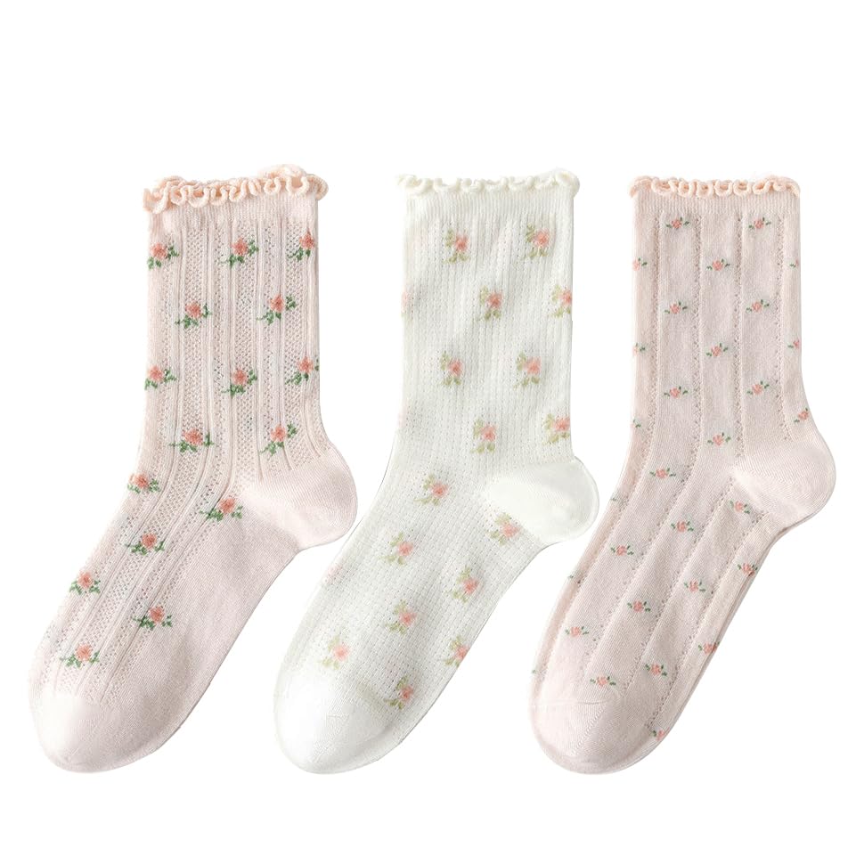 Women Ankle Socks,Sports Breathable Fashion Lace Flash stitching flowers Frilly Ankle Socks