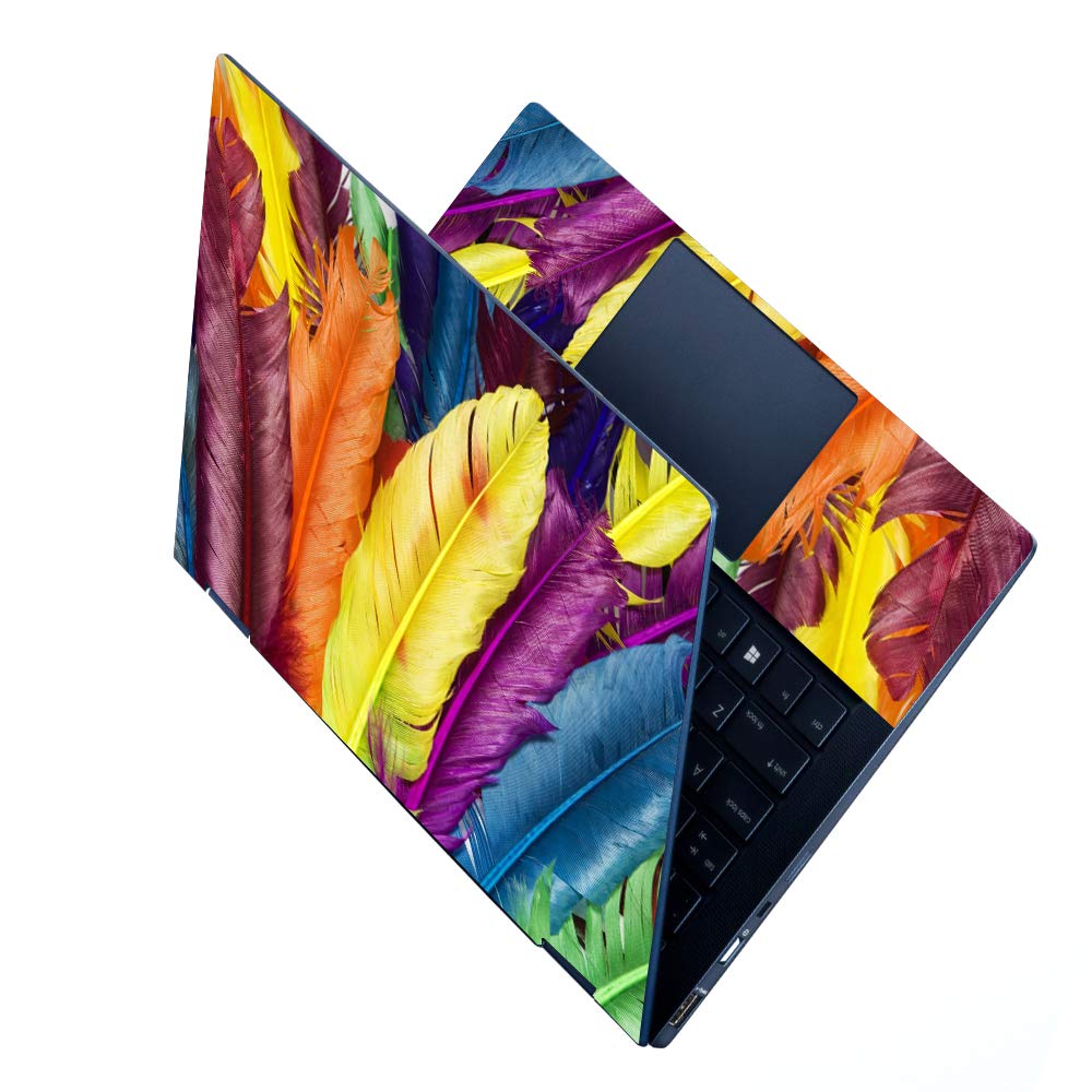 FineArts Full Panel Laptop Skins Upto 15.6 inch - No Residue, Bubble Free - Removable HD Quality Printed Vinyl/Sticker/Cover - Multicolor Feather (B08Y6MZGQH) Amazon Price History, Amazon Price Tracker