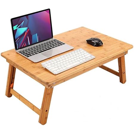 Amazon Co Jp ノートパソコンデスク Pcスタンド 傷付きにくい 竹製 ベッドテーブル ローテーブル 座卓 ちゃぶ台 折りたたみ式 高さ調節可能 多機能 トレーテーブル ナチュラル シンプル デザイン キャンプテーブル 学習 病人テーブル 60 40cm ホーム キッチン
