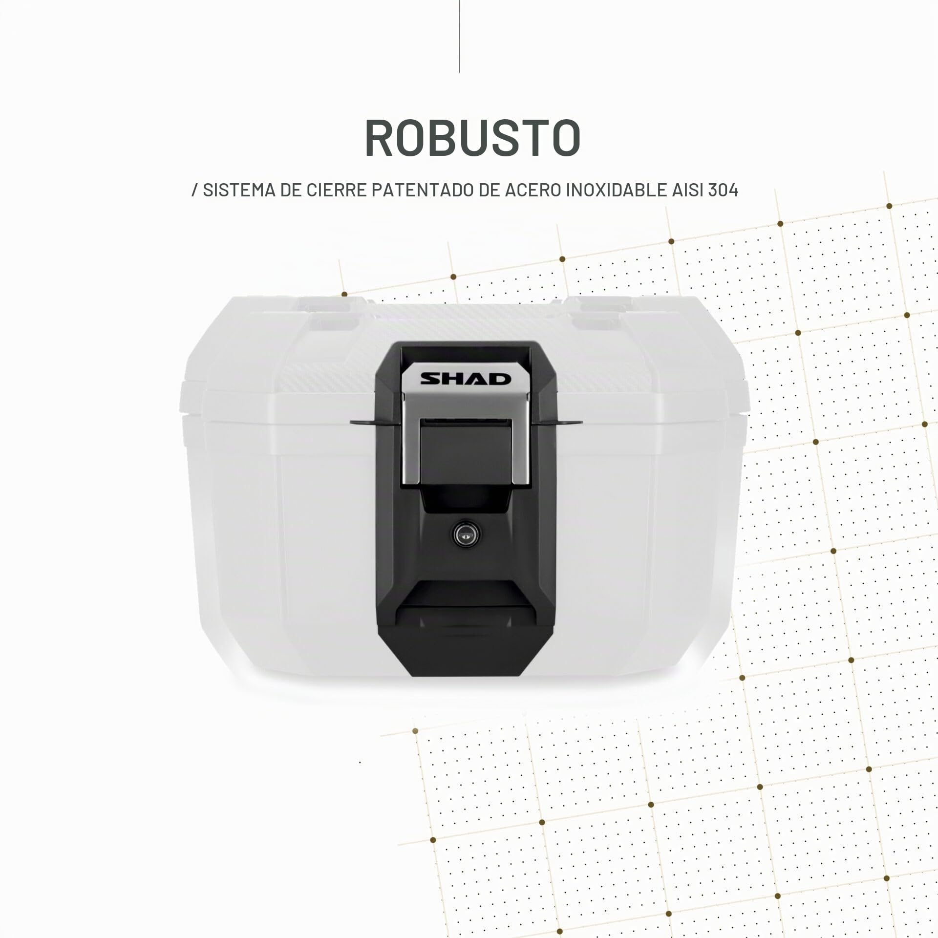 Genérico TR41 TOP CASE MALETA BAÚL DE ALUMINIO PARA MOTO SCOOTER TR 41 LT + DORSAL compatible con soportes y placas SHAD