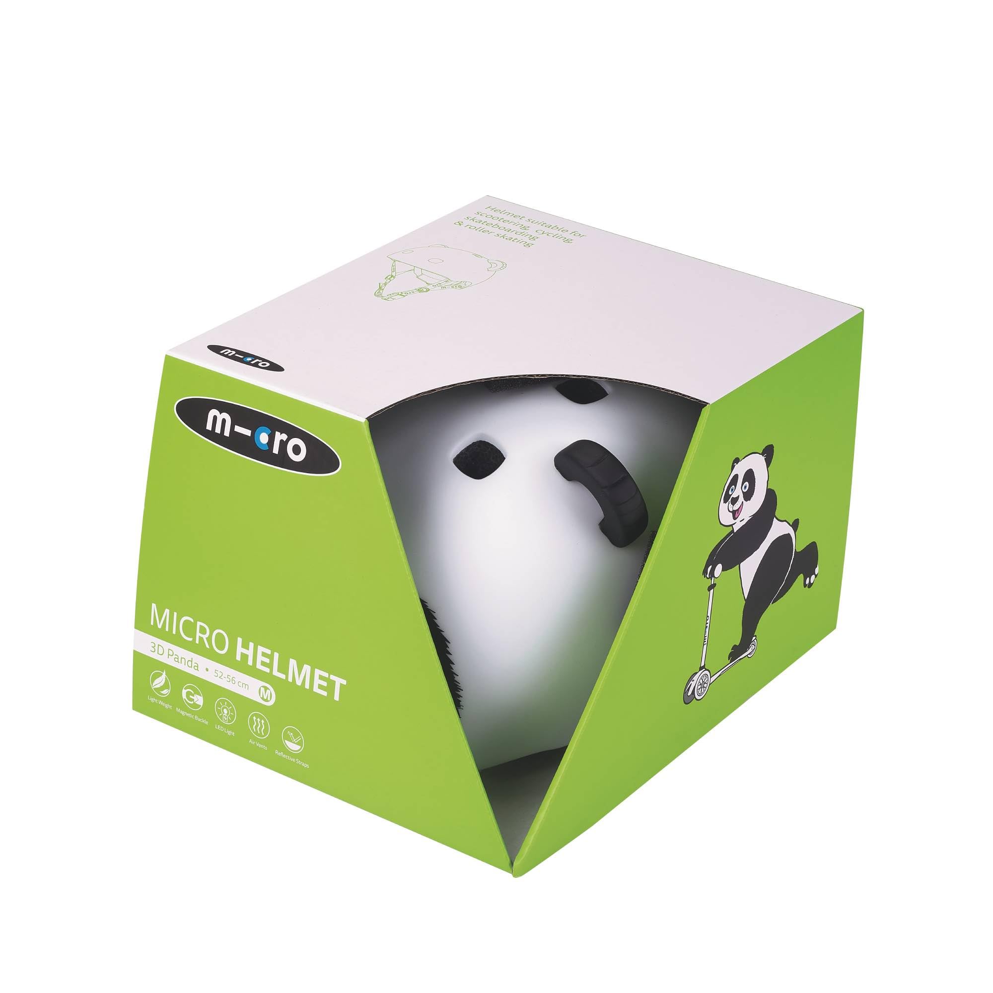 Micro® | Casco 3D Infantil | Protección para Patinete o Bicicleta | Luz Trasera de Seguridad 3 Posiciones | Ultraligero 250 Gramos | Cierre Magnético | Niños y Niñas