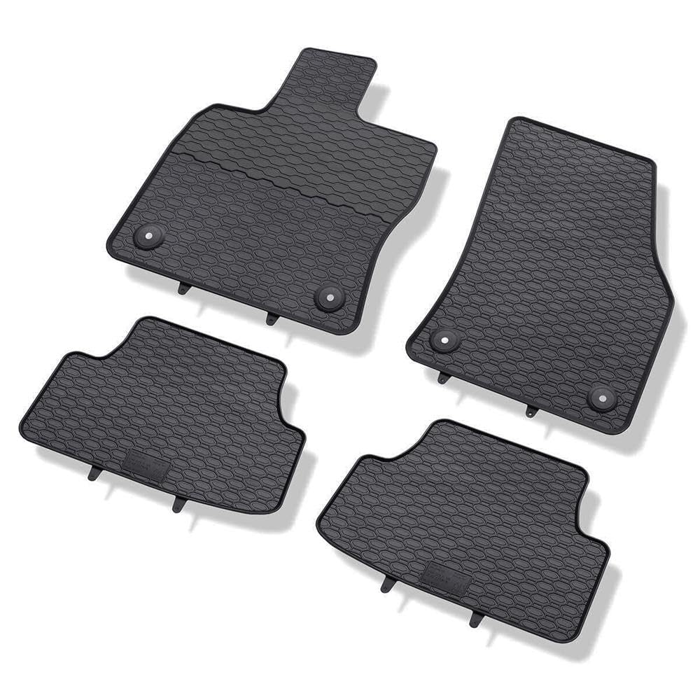 Mossa Tappetini auto in gomma adatti per Skoda Karoq SUV 2017-.. 4 pz. nero