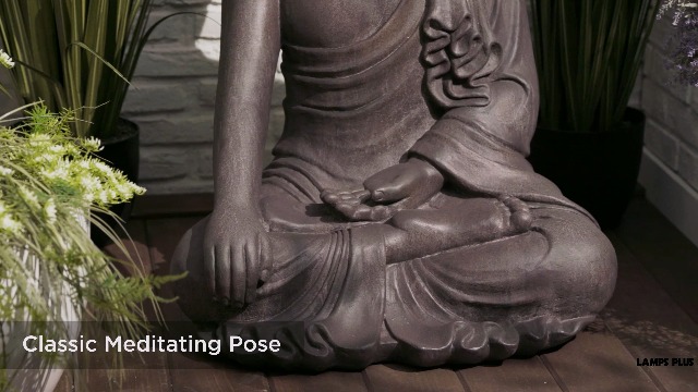 Amazon.com : John Timberland Large Tall Sitting Buddha Statue
