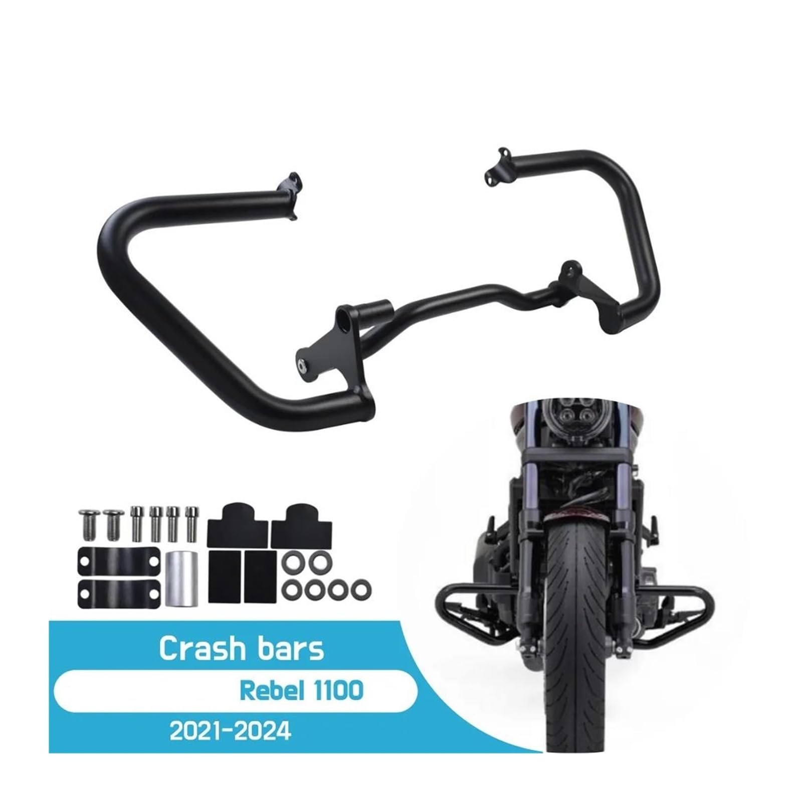 Per H&onda Rebel CM CMX 1100 2021-2024 Barre Di Protezione Motore, Cursori Telaio, Anticaduta Paraurti Motocicletta Barra Protezione Motore