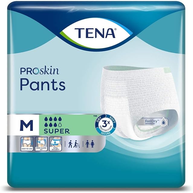 Tena Pants Super Medium, Pack of 12