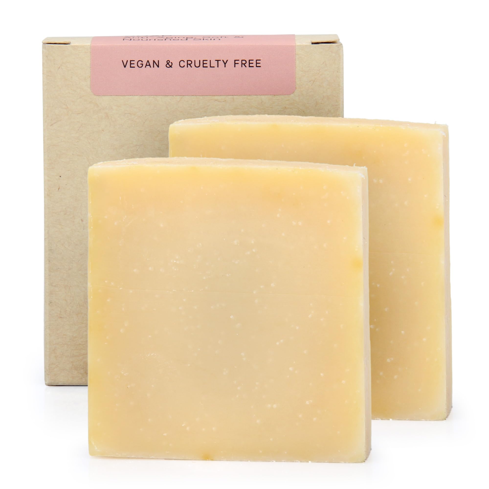 Argan Oil Soap Bar - Cold Processed, Natural, Anti-Aging, Soft & Nourished Skin for Men & Women, Vegan, Cruelty Free, Handmade, Parabens Free. (Pack of 2) 4.2 Oz Each