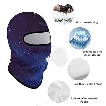 Amazon.com: Blue Starry Sky Full Face Balaclava Ski Face