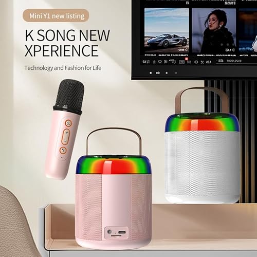 SZAMBIT Máquina de Karaokê para Adultos e Crianças,Orador de Karaokê Bluetooth Portátil com Microfon
