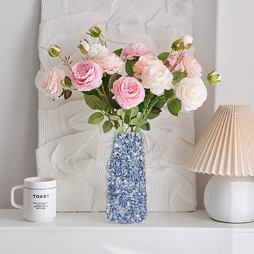 Miniatura 8 de Piezas rotas, conchas trituradas de 23 onzas, manualidades de arte de resina, rellenos de cuencos de florero, cubierta de suelo para plantas