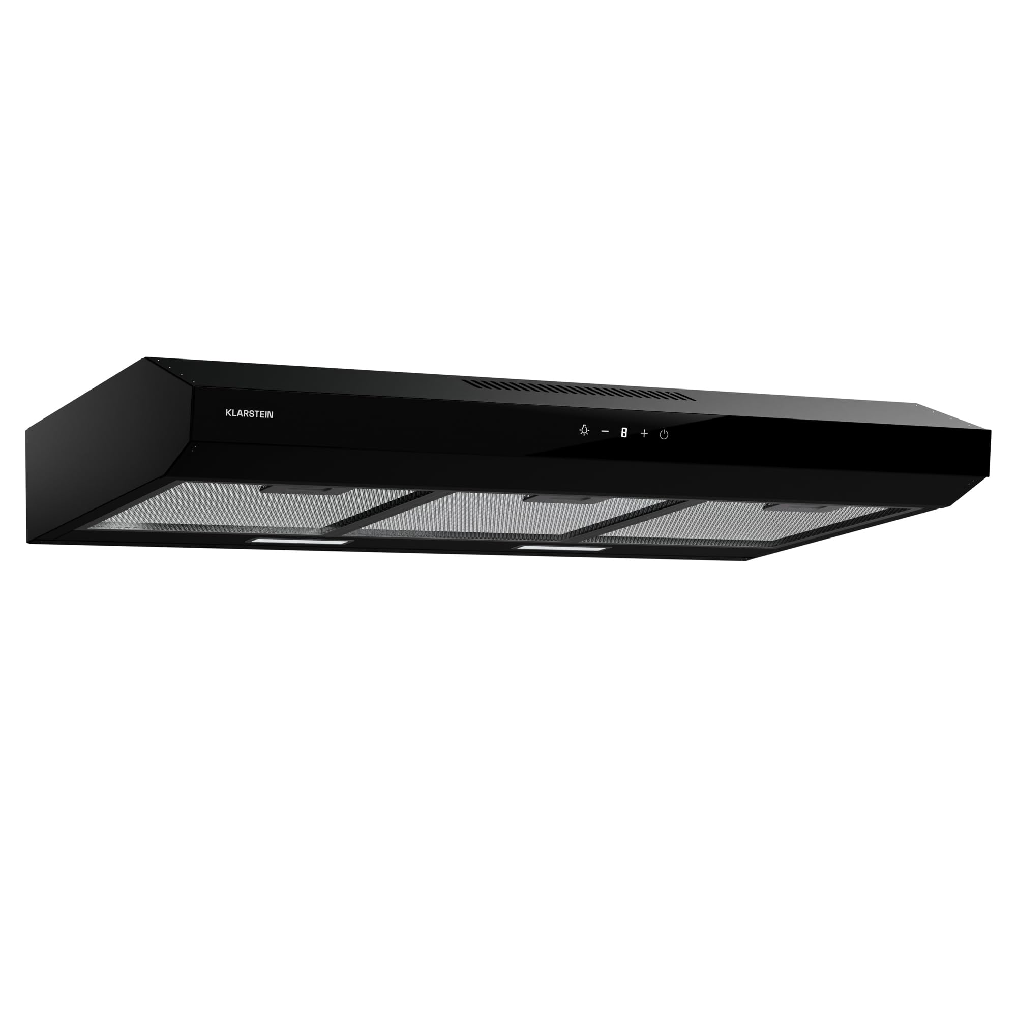 Klarstein Cappa Aspirante a Incasso, Cappa Cucina con Filtro, Cappa Aspirante Cucina in Alluminio, Cappa da Parete con Flusso d'Aria 175m³/h, Illuminazione LED, Timer, Cappa Aspirante Filtrante