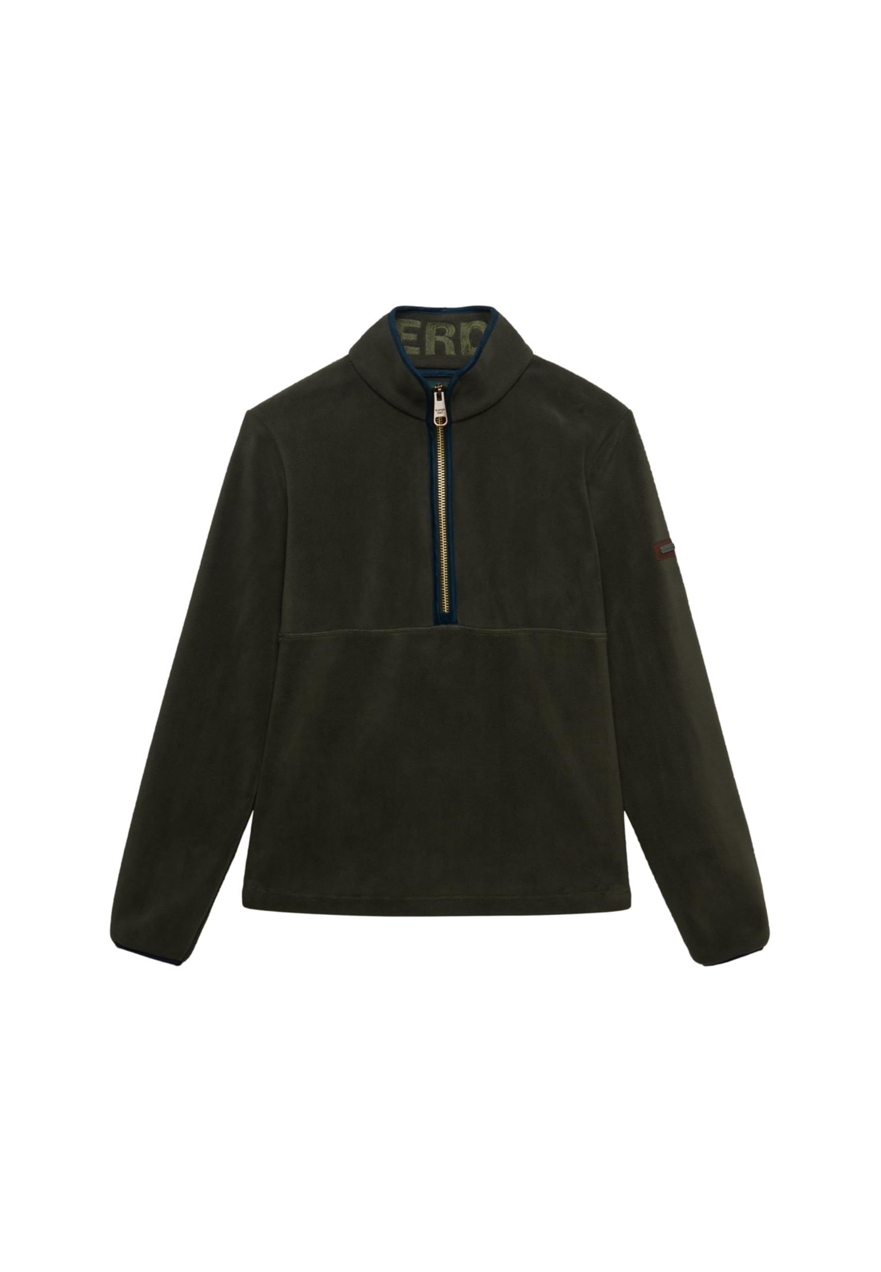 Superdry Damen Estate Fleecejacke mit halblangem Reißverschluss
