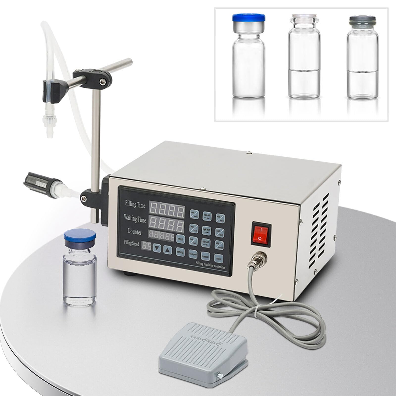 Riempitrice automatica per liquidi, 5-3500 ml, controllo digitale, riempitrice liquida