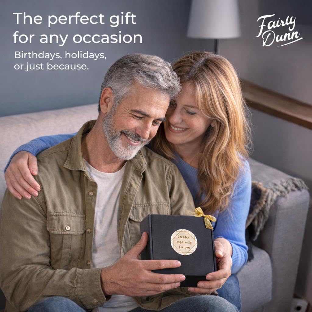 Luxury Dad Gift Box with Deep Tissue Massage Gun – Ultimate 7-Piece Birthday Set includes 20oz Tumbler, Toiletry Bag & Grooming Kit – Premium Father’s Day Gift Basket