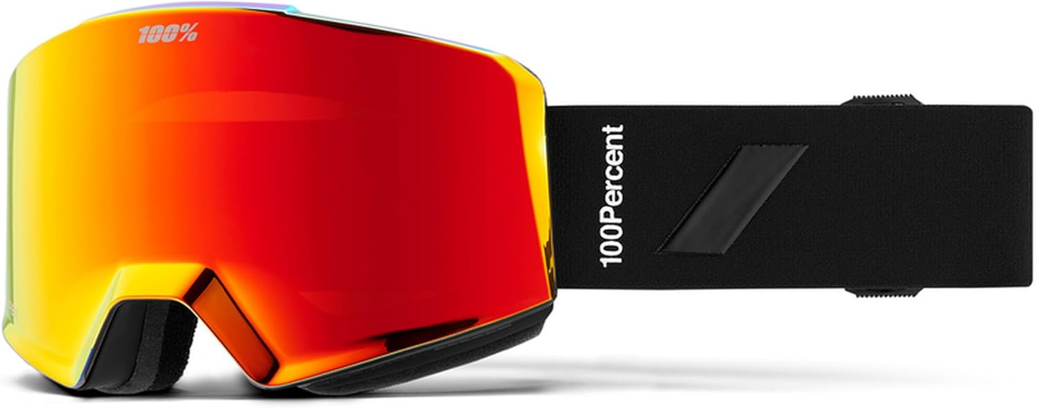 100% Norg Goggle Black & HiPER Red Mirror with Bonus HiPER Pink & Turquoise Mirror