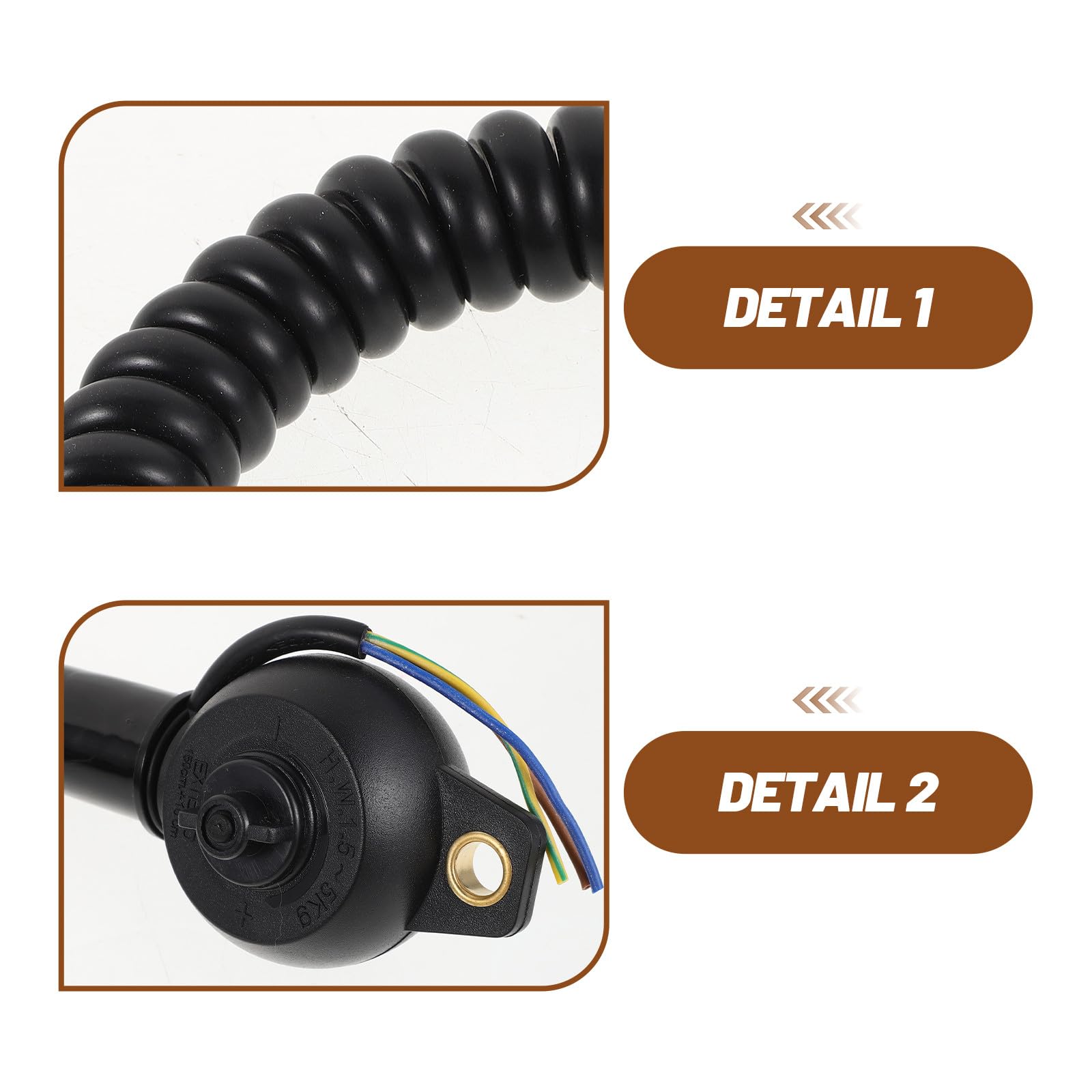 Accesorio Negro Cable Retráctil para E27 Lámpara Colgante | Suspensión Segura, Estructura de Muelle, Metal y Plástico, Cocina y Bar, Resistente al Desgaste y Corrosión