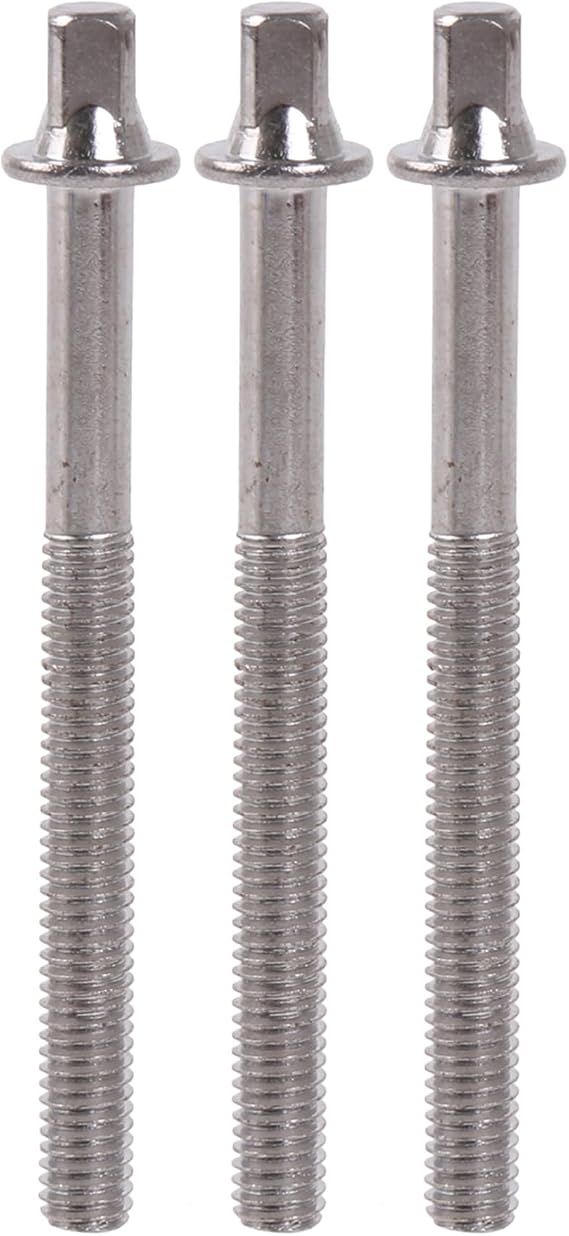 Etfbuy 10pcs Silver Jazz Drum Snare Drum Screw Drum Lug Mounting Screws Percussion Replacement Accessory Drum Kit