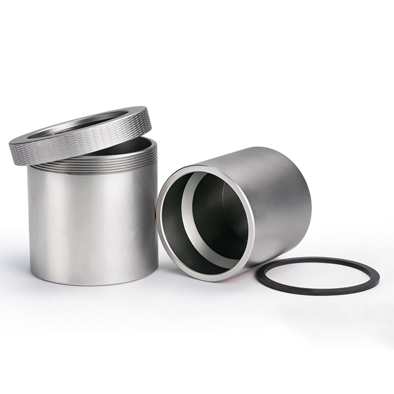 DOJBK Water Vapor Transmission Test Cup, Breathable Film Dressing Moisture Permeability Cup, Aluminum Alloy, Sealed Structure, Bottom Inner Diameter 75mm, Cup Height 84mm, For Exterior Wall Coatings