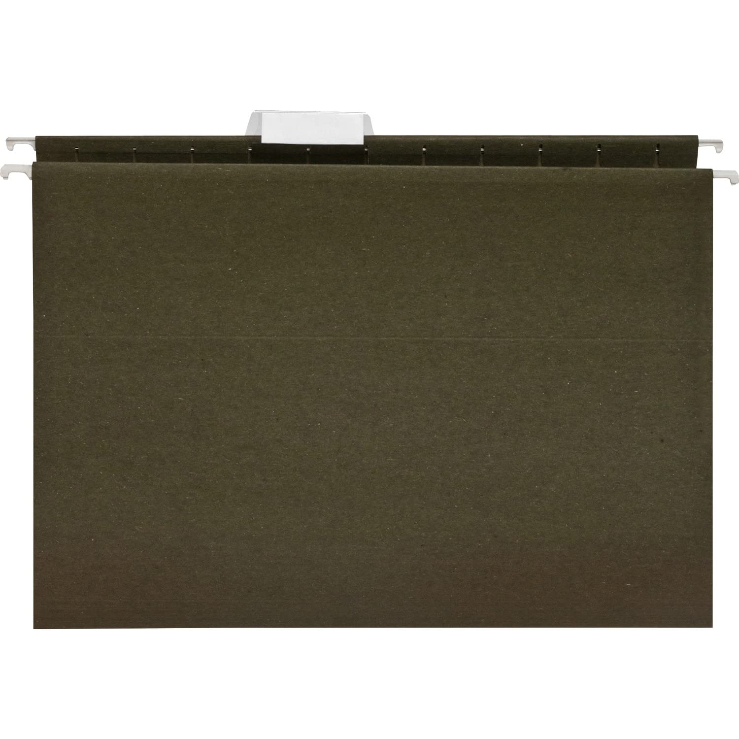 Business Source 17533 Hanging Folder, 1/5 Tab Cut, Letter, 25/BX, Standard Green