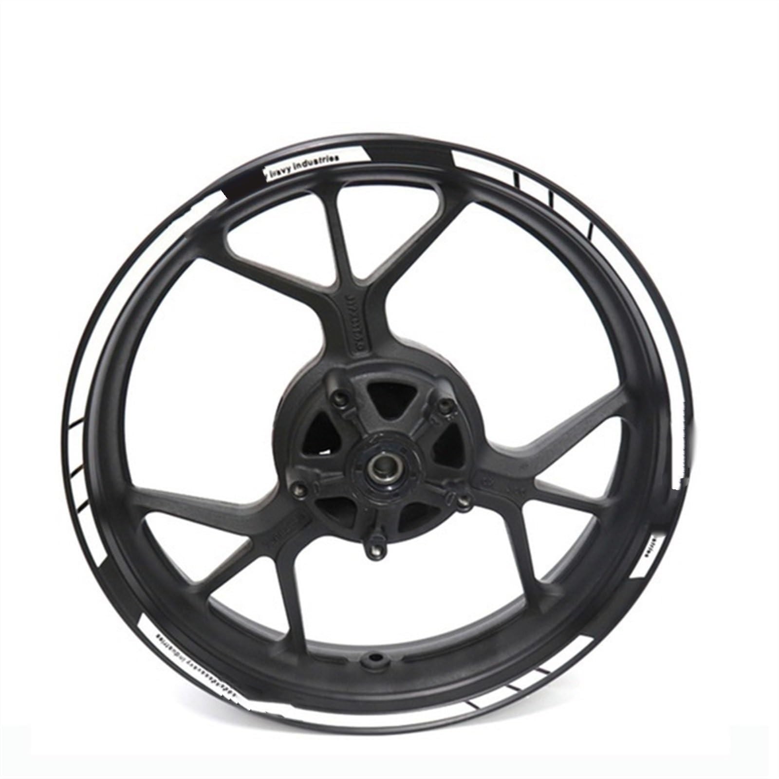 Motorcycle Wheel Stickers Reflective Rim Motorbike Waterproof Decals for Kawasaki for VERSYS 1000 Decorative(Color15)
