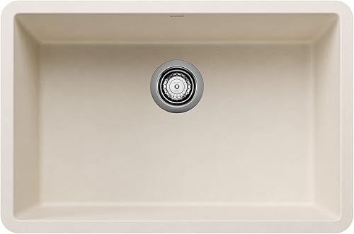 Vista 4 de BLANCO, 522429 PRECIS SILGRANIT - Fregadero de cocina de un solo tazón blanco