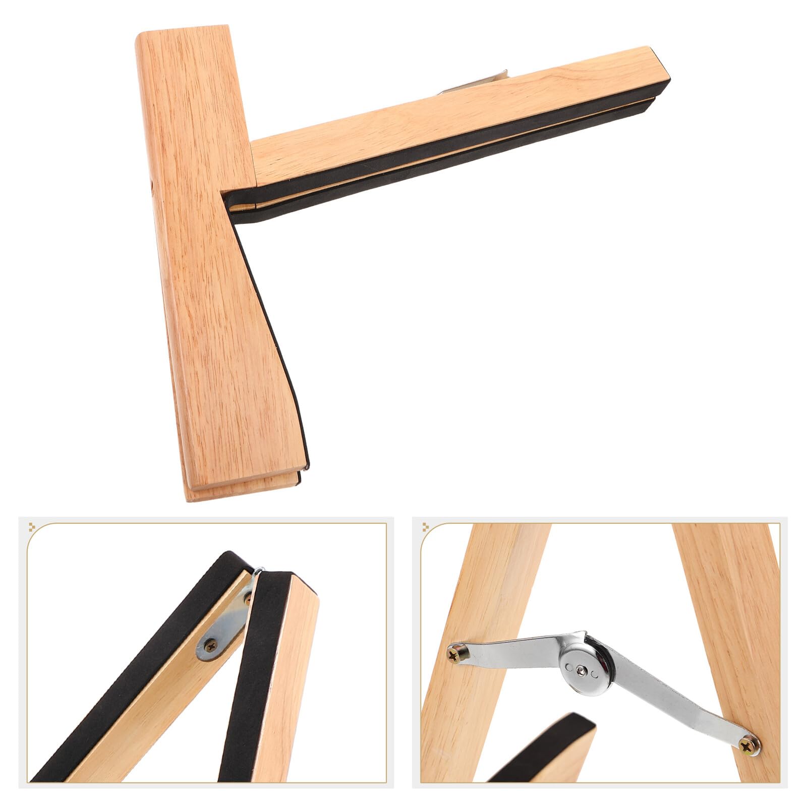 BESTonZON Supporto Per Chitarra in Legno Supporto Portatile Per Strumenti Musicali Compatto e Pieghevole Per Chitarre Acustiche Elettriche e Classiche