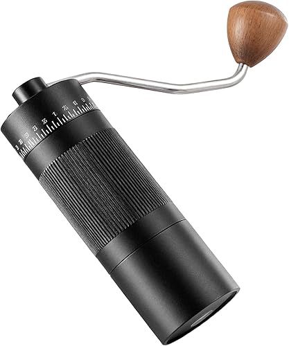 Miniatura 9 de Manual Coffee Bean Crusher, Portable Coffee Processing Tool with 22g Capacity, 55 Adjustable Settings for Home and Travel Use (Black)