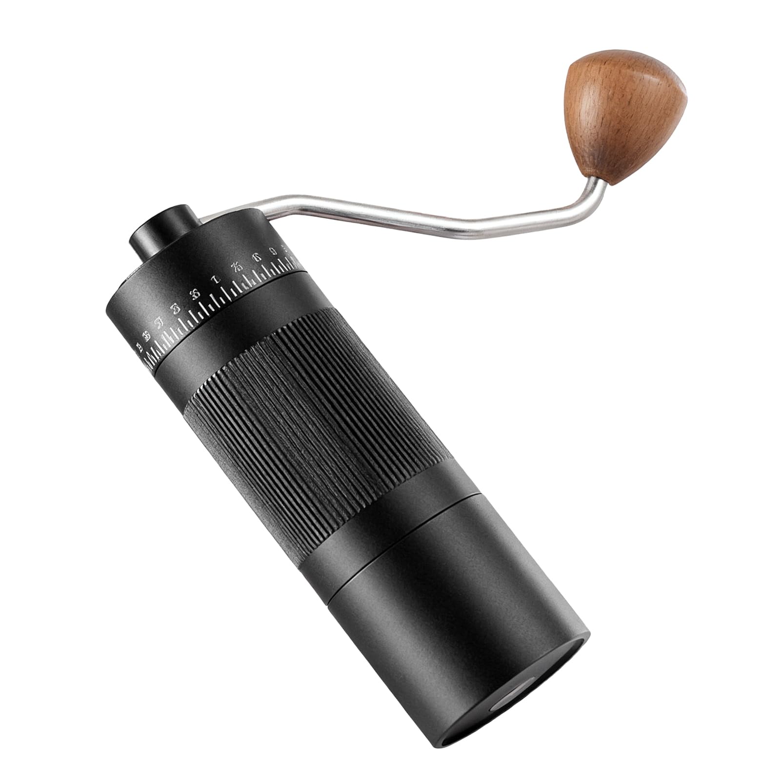 Huairdum Molinillo de café Manual, Molinillo de Rendimiento de Molienda Premium, de 55 Ajustes Ajustables para el Hogar, Viajes y Preparación de café (BLACK) (BLACK) () ()