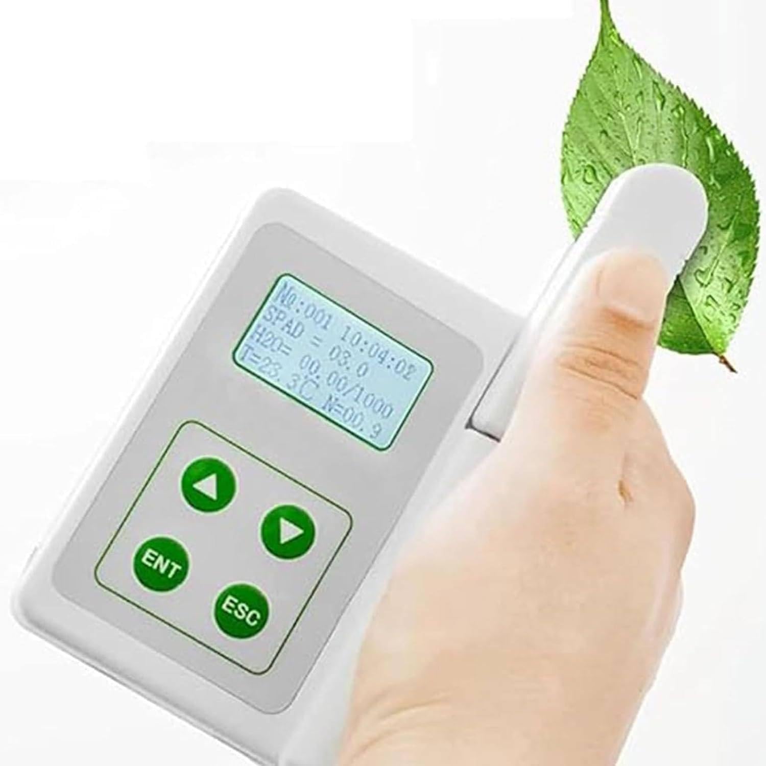 JozyJul Portable Chlorophyll Meter,Handheld Chlorophyll Analyzer with USB Data Export, Accurate SPAD Measurement,Leaf Temperature Monitoring, for Farmers, Gardeners, Scientists