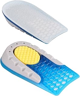 SEWOART 1 Pair Inner Height Increasing Insole Height Raising Insoles Tenis Deportivos para Mujer Concealed Footbed Shoe Inserts Heightening Insoles Elasticity Booster Pad TPE