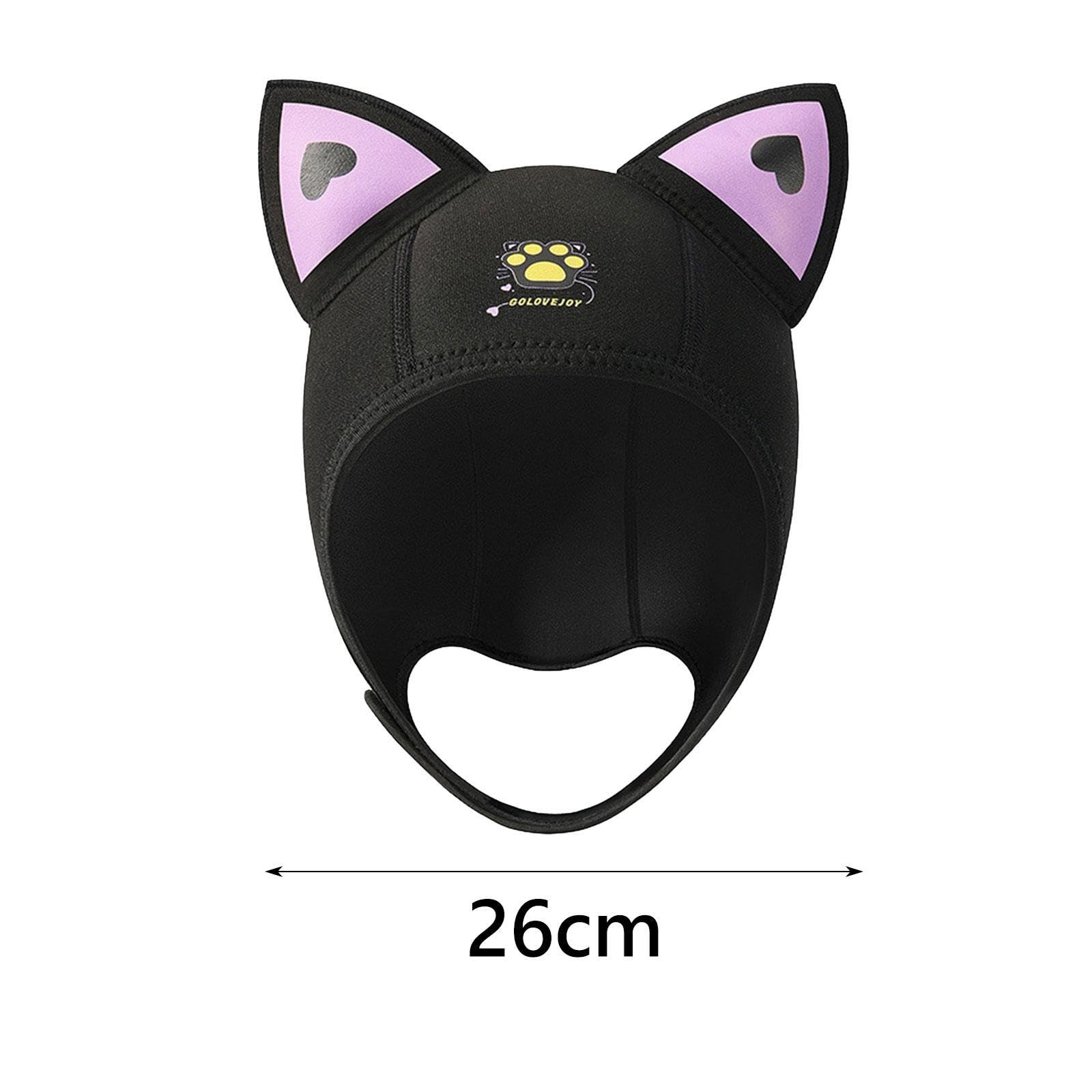 Taucherhaube Neopren Schwimmhaube mit Kinnband Und Schützt Kopf Und Ohren Zuverlässig Angenehm Und Flexibel für Frauen Kinder für Schnorch