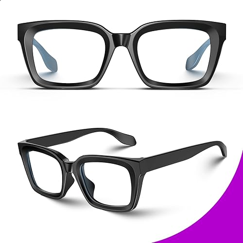 Miniatura 6 de VISOONE Bisagra de resorte con bloqueo de luz azul cuadrado con antirreflejos de computadora para juegos y mujeres MONTANA