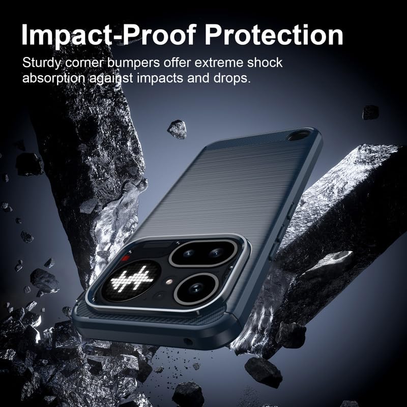 Image of Basic Case for Nothing Phone 4a Pro (Carbon Fibre Blue)