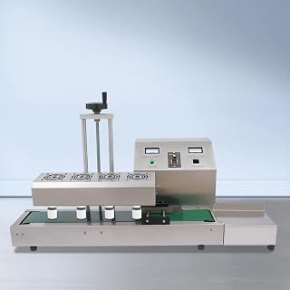 Continuous Induction Sealing Machine LX6000A 15-80mm Bottle Cap Automatic Sealer 1800W Sealer for Sealing the Mouth of Non-metallic Bottles such as Plastic and Glass