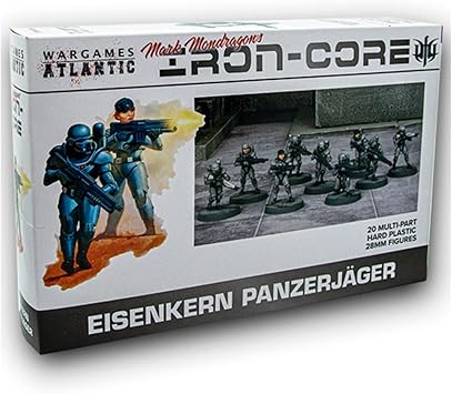 Wargames Atlantic Iron-Core Eisenkern Panzerjager 20 Multi Part Hard Plastic 28mm Figures