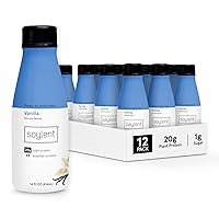Vista 52 de Soylent Batido de reemplazo de comida de chocolate cremoso a base de plantas, contiene 0.71 oz de proteína vegana completa, listo para beber, 14
