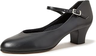 Capezio Women's Jr. Footlight Character Shoe - 1.5" Non-Slip Heel, Moisture-Wicking Comfort for Dancers