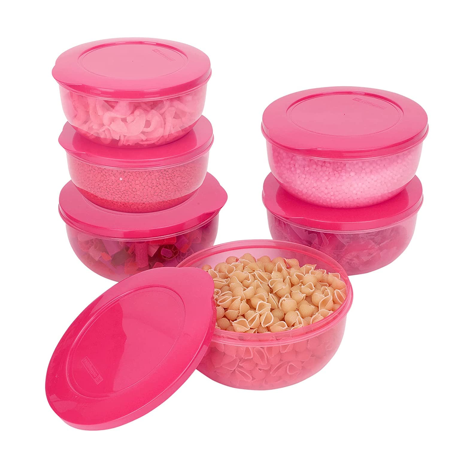 SIMPARTE Eco-Storage Plastic Container Set for Kitchen & Refrigerator, Home Use, Lunch & Food Storage, Set of 6 - (Pink, 600 ML) (B0C5HLF3R4) Amazon Price History, Amazon Price Tracker