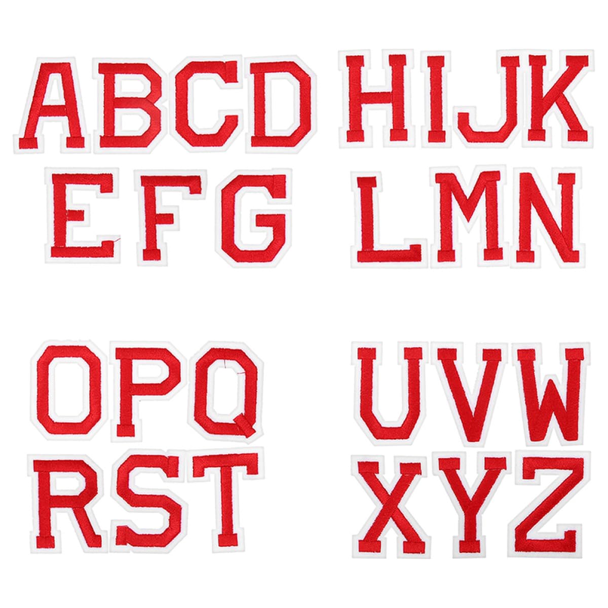 HOMSFOU 4 Set Toppe Termoadesive Per Abbigliamento Patches Ricamo Per Fai Da Te Adesivi Decorativi Per Jeans E Camicie 26 Pezzi * 4