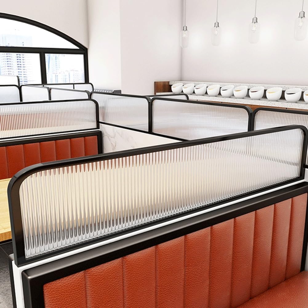 Panneau de séparation de bureau en fer noir - Cloisons décoratives élégantes pour préserver l'intimité au bureau, dans les espaces de restauration et à l'hôtellerie - Solutions d'aménagement