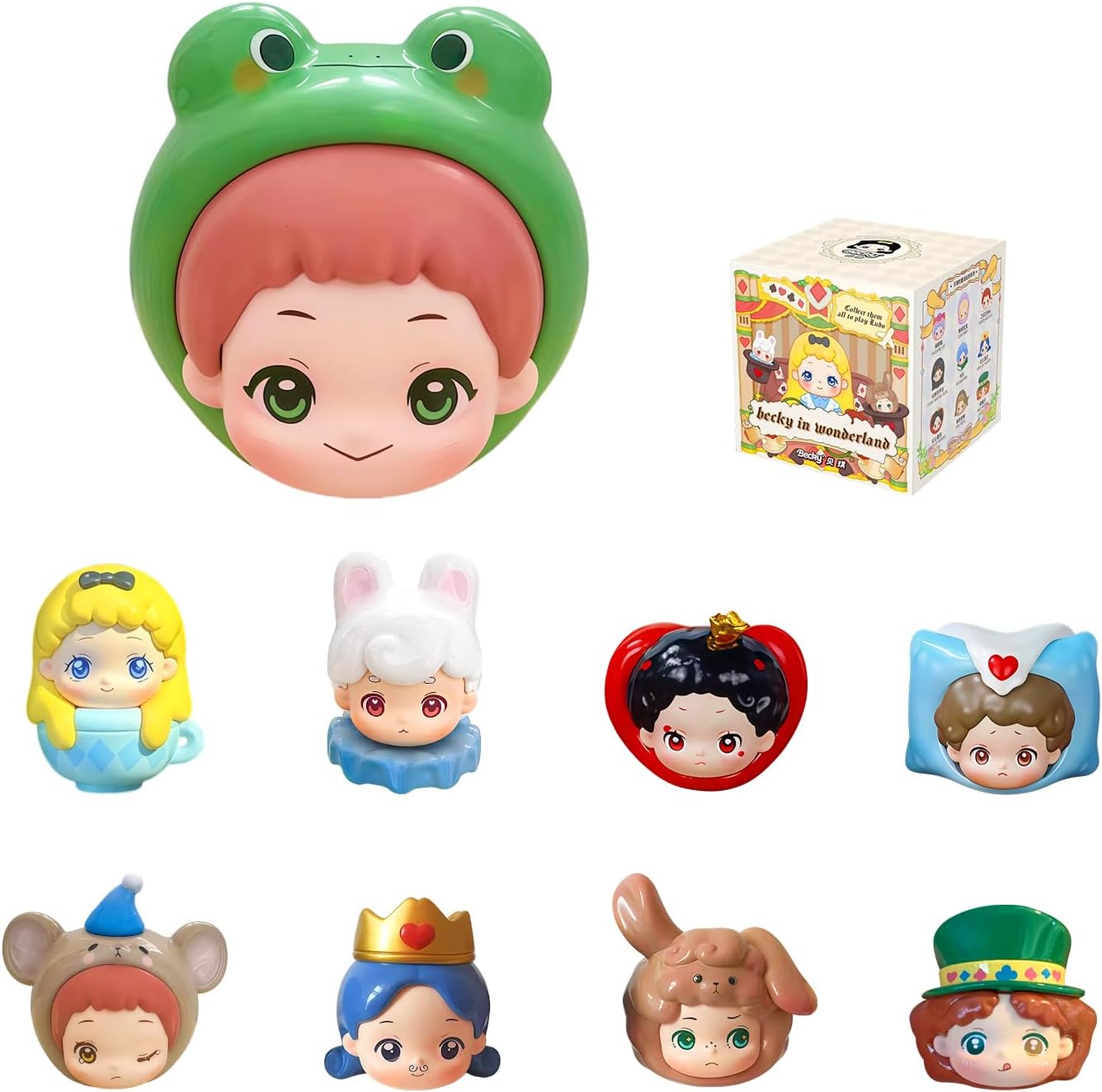 Little Becky in Wonderland Series Blind Box Figures, Random Design Action Figures Collectible Toys for Birthday Gift, Home Decorations, Single Box