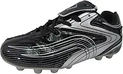 Chuteiras de futebol Striker Firm Ground – Chuteiras de futebol adulto premium para melhor desempenho em campo – Tênis de futebol masculino com estrutura durável, aderência superior e ajuste