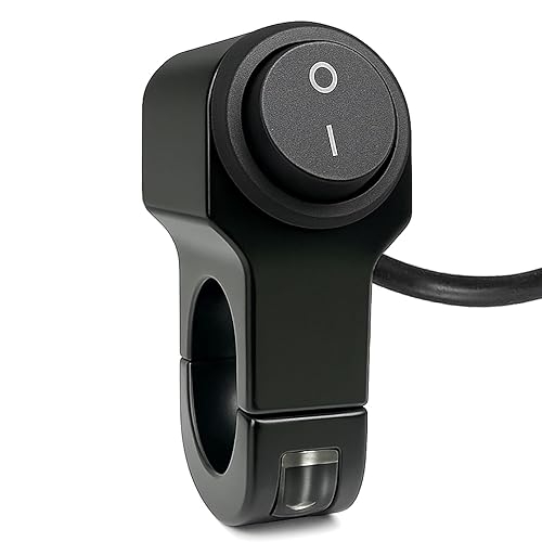 Interruptor de manillar de motocicleta, ATV impermeable, aleación de aluminio, interruptor de palanca para motocicleta, luz de bicicleta, proyector