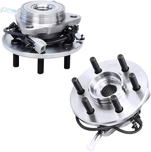 Miniatura 480 de Detroit Axle - Kit de cubos de rodamiento de rueda delantera de 6 piezas para Dodge Dart 2013-2016, Chrysler 200 2015-2017, 2 cojinetes de rueda