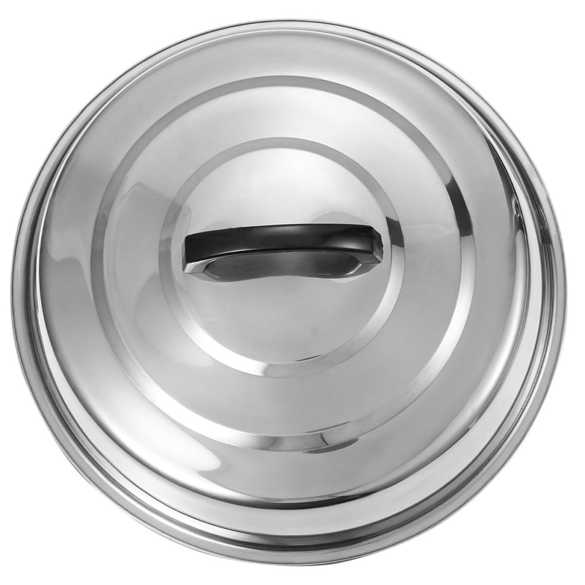 minkissy Universeller Runder Topfdeckel aus Edelstahl und Leicht zu Reinigen für Küche als Ersatz Deckel für Kochtöpfe und Pfannen