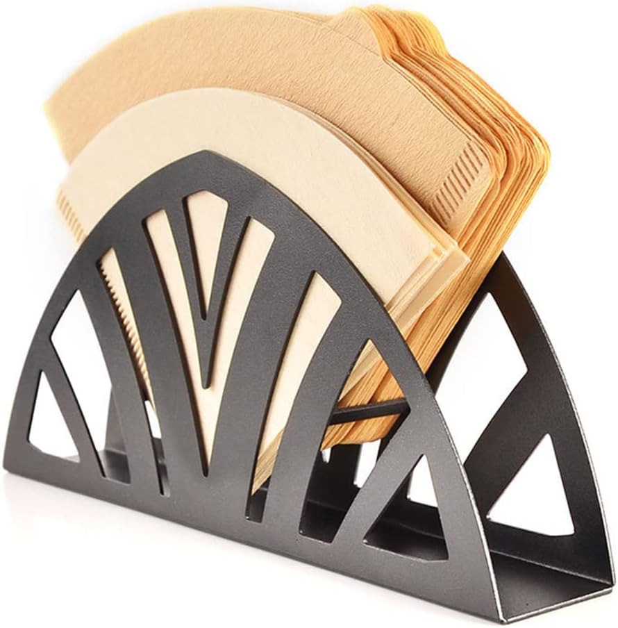 Coffee Filter Holder, Fanshaped Coffee Filter Storage